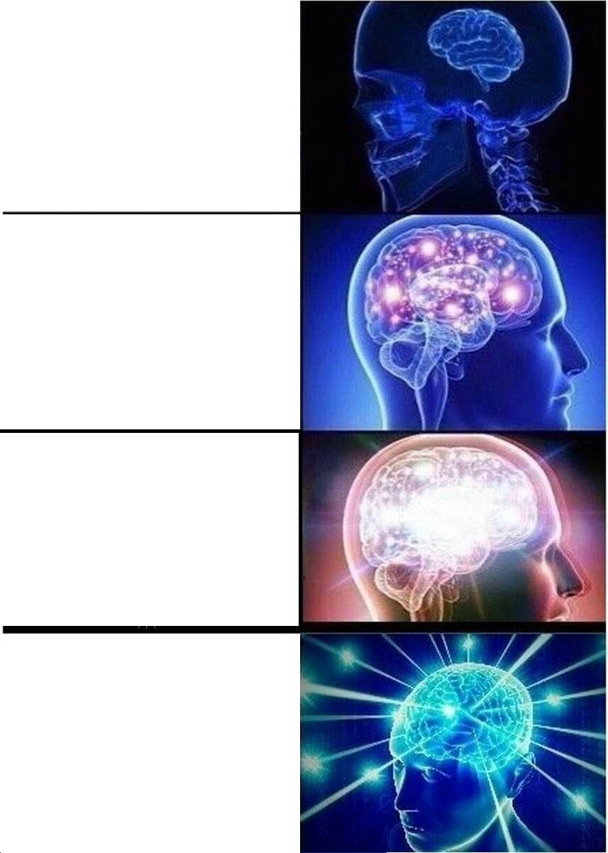 Expanding Brain meme about Dermalogica