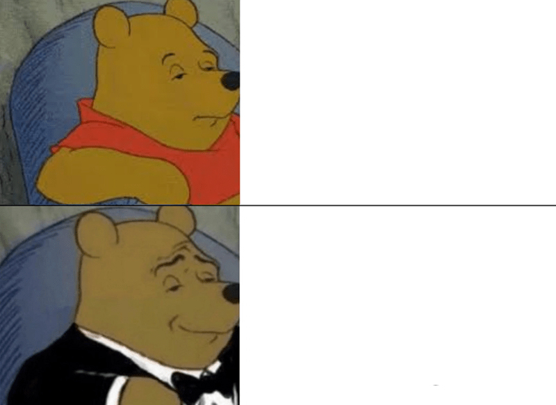 Tuxedo Winnie The Pooh meme about Dermalogica